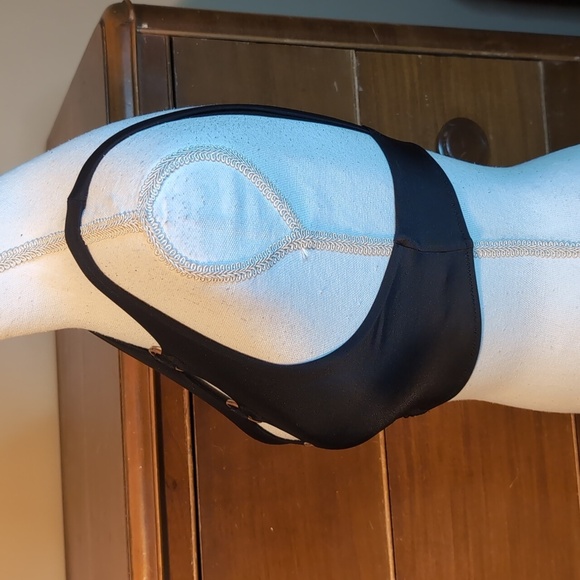 Aerie Black Ring Bikini Top Sz S - Picture 3 of 10